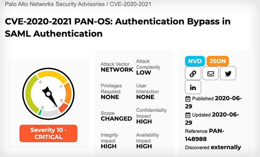 رفع نقص بحرانی در فایروال PAN-OS توسط شرکت PALO ALTO